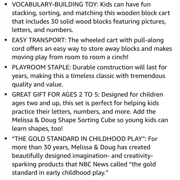 Melissa & Doug 30 ABC-123 Wooden Blocks NEW! - Picture 6 of 7